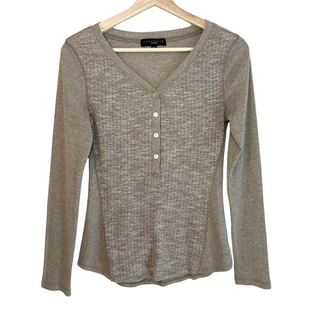Sanctuary Clothing knit Henley Top